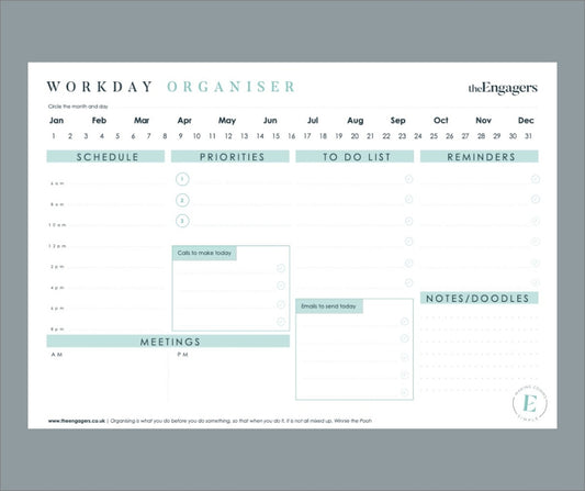 Workday organiser